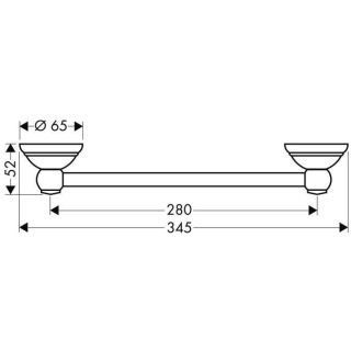 Поручень Hansgrohe Carlton 41430000 хром